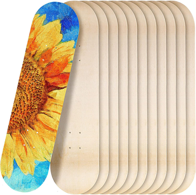#ad 12 Pack Blank Skateboard Decks Maple Skateboard Deck 8 X 32 Inch 7 Ply Wooden Sk $108.49