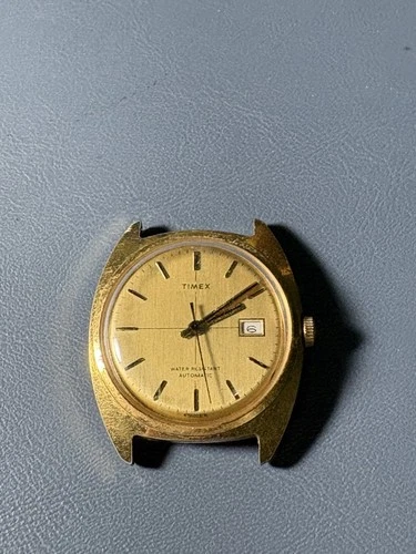 Vintage Timex Viscount Self-Wind Automatic Men's Watch w/ Date 4756203276 -Works