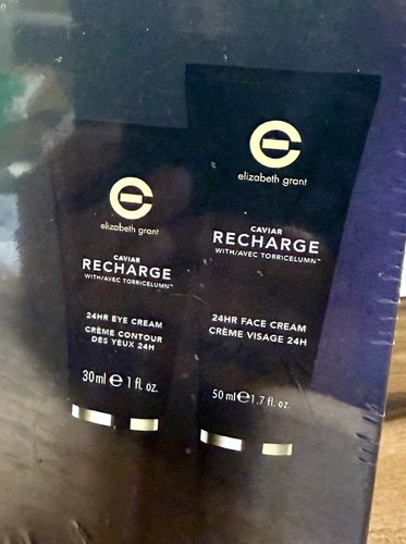 ELIZABETH GRANT CAVIAR RECHARGE 24H Face Cream 50ml Eye Cream Kit/Set NEW - Picture 5 of 6