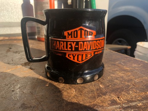 Harley Davidson - Officially Licensed Coffee Mug - Black & Orange - Encore Group