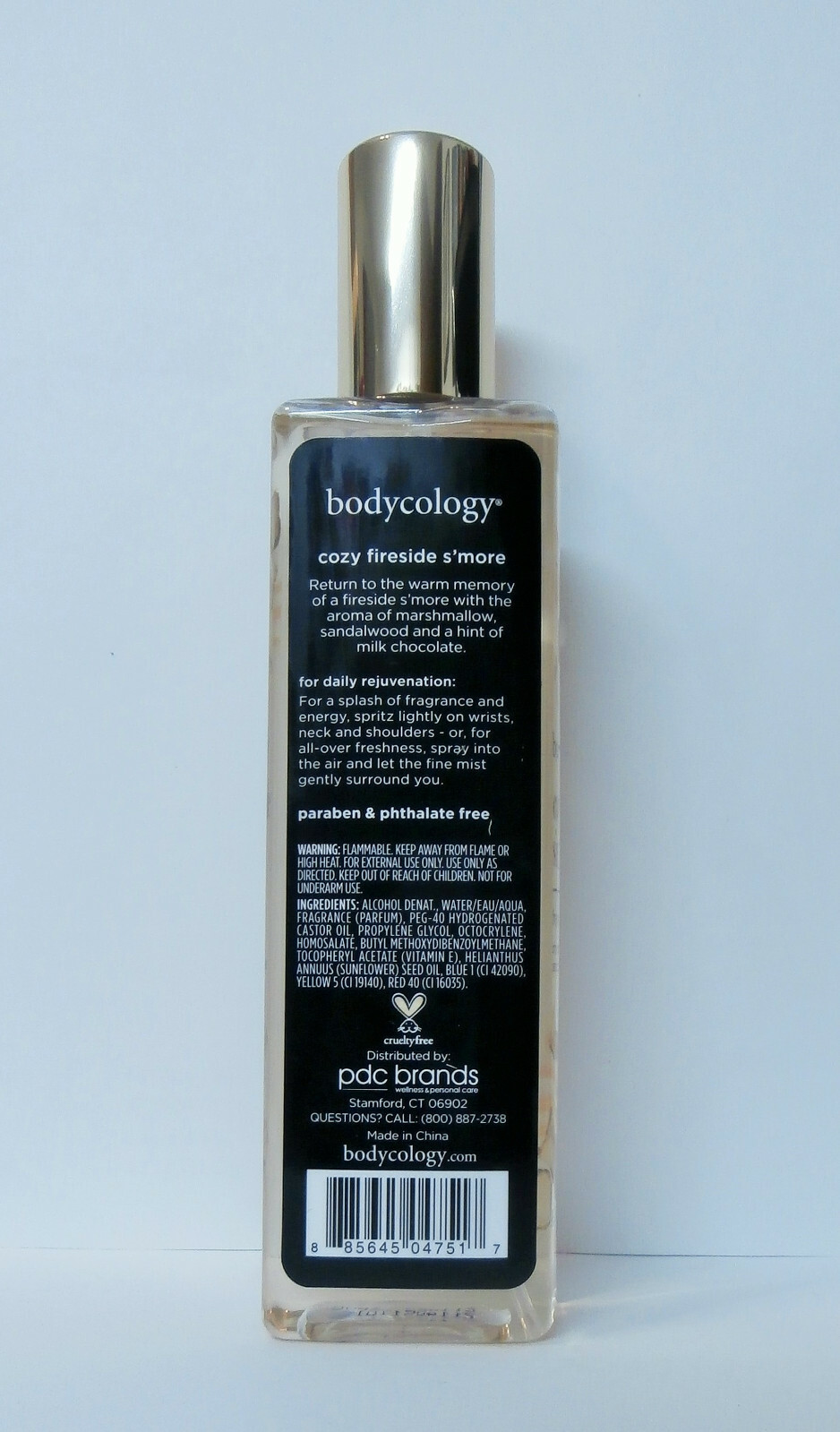 Bodycology Fragrance Mist-cozy fireside s'more- 8oz RARE Parfums de coeur