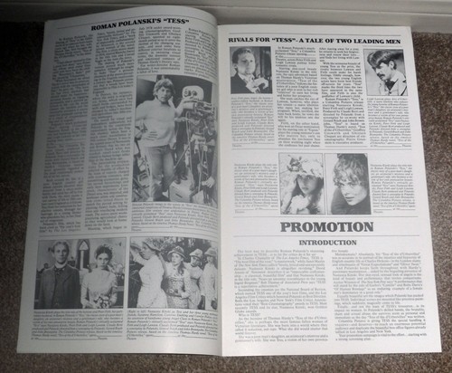 TESS original 1981 movie pressbook NASTASSIA KINSKI/ROMAN POLANSKI - Picture 2 of 3