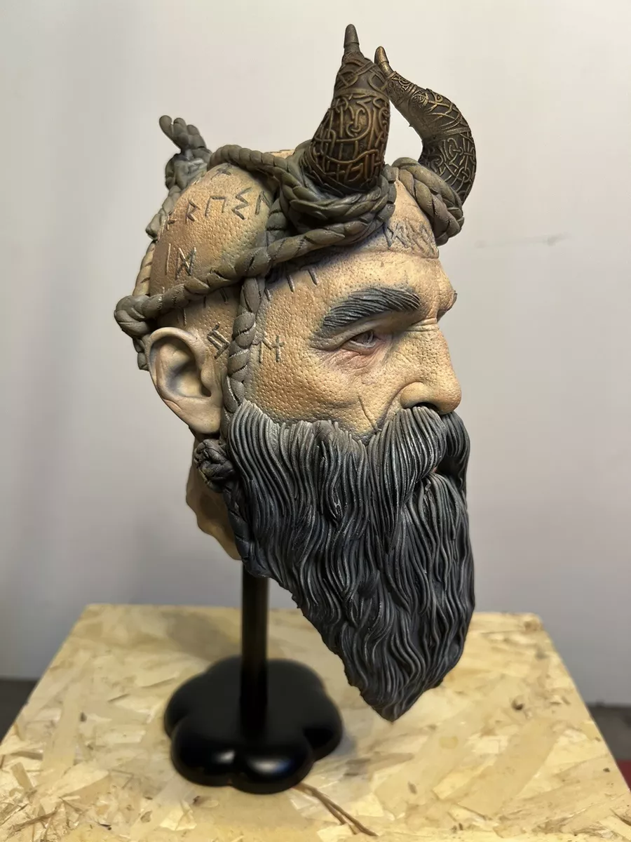 God of War Ragnarök 3D Print & Paint Part 1: Painting Mimir's Head