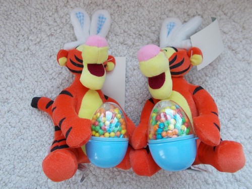 Disney Mini Bean Bag TIGGER Plush 8” NEW!!!! RARE TWO!!! - Foto 2 di 4