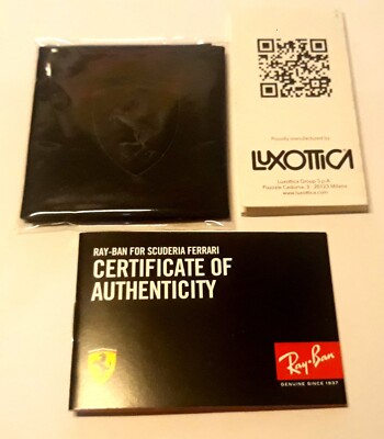 Ray-Ban Ferrari Original Case For Sunglasses In Box New With