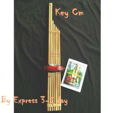 Thai Bamboo Khaen Musical Instrument Isan Laos Mouth Organ Traditional Key Cm