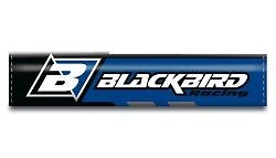 Housse de volant bleu sport avec logo 7 pour auto à barre transversale