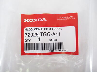 Genuine OEM Honda 72925-TGG-A11 Passenger RH Rear Sash Molding