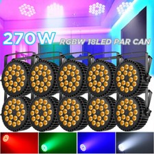 270W RGBW 18 LED Par Light DMX Stage Disco Beam Party Light Uplight Wash Light
