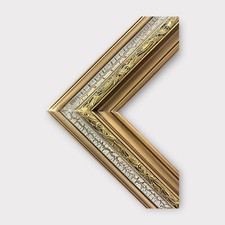 11 x 14 In Stock Ready to Ship Classic style wood frame, crackle finish, gold