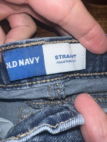 Old Navy Boys 4T Straight Leg Adjustable Waist Distressed Jeans - Picture 3 of 5