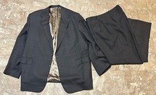 Vtg Loro Piana Super 130 Extra Fine Wool Pinstriped Suit Sz 44/44