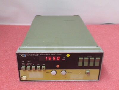 Agilent/HP 8158B 1300/1550nm Optical Attenuator 50-400Hz 240V With Opt.002 + 012
