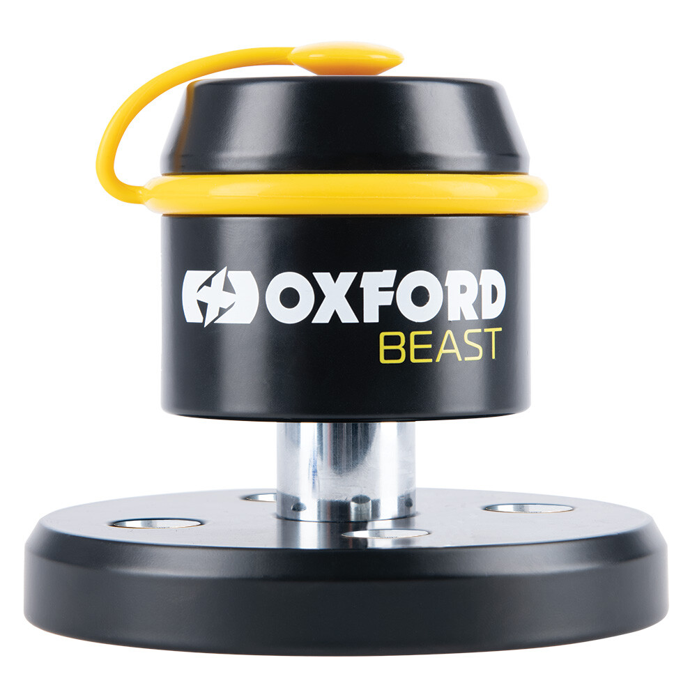 Oxford Beast Floor Lock Motorcycle Motorbike Hardened Steel Security SOLD SECURE