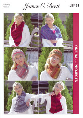 One Ball Projects Strickmuster Damen Halstuch & Schals James Brett JB461