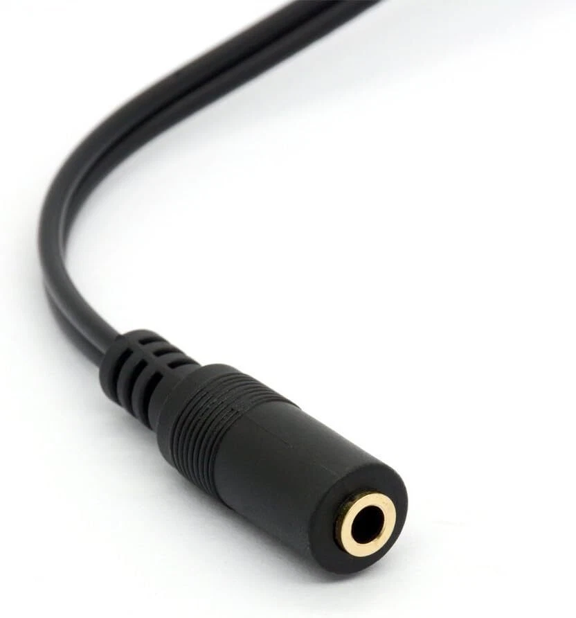 3.5mm Female Jack To 2 RCA Female Jack Audio Adapter Splitter Cable Gold Plated - Image 3 of 4