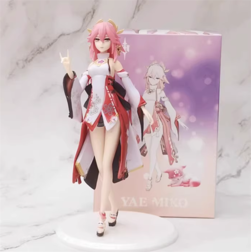 【専用】miko Genshin Impact Yae Miko Cosplay PVC 19cm Figure Model Statue Toy