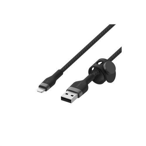 BELKIN BOOST CHARGE PRO FLEX LIGHTNING TO USB-A CABLE MFI-CERTIFIED CAA010DS3MBK - Bild 4 von 4