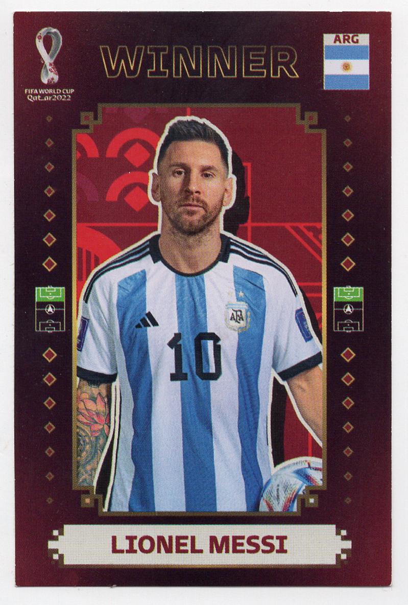 22 Lionel Messi Panini Argentina Campeón del Mundo 2022 Sticker | eBay