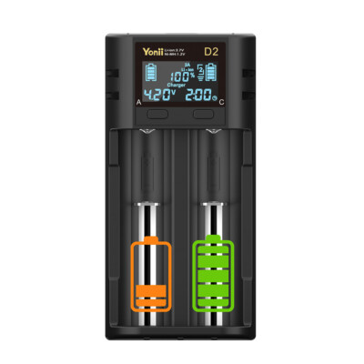 2/4 Slots USB 3,7V ladegerät Batterieladegerät für 26650 Li-ion Batterien Akku