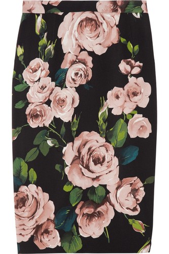 Dolce & Gabbana Rose Print Skirt IT42 - Picture 9 of 12