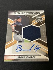 2022 Elite Extra Edition Brock Selvidge FUTURE THREADS PATCH AUTO  LHP/NYY 🔥🔥