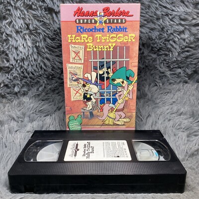 Ricochet Rabbit Hare Trigger Bunny VHS Tape 1989 Hanna-Barbera Cartoon Western 