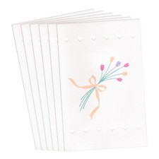 LOT OF 6 Vintage AMERICAN GREETINGS BLANK Cards  Envelopes, Tulip Bouquet