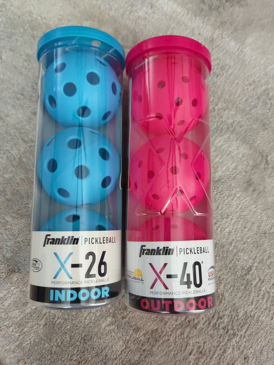 Franklin X-26 Indoor & X-40 Outdoor Pickleball 3 Pack Each | eBay