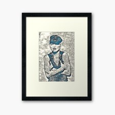 Madonna Framed Art Print by Hey Citizen. Limited Edition 1/10