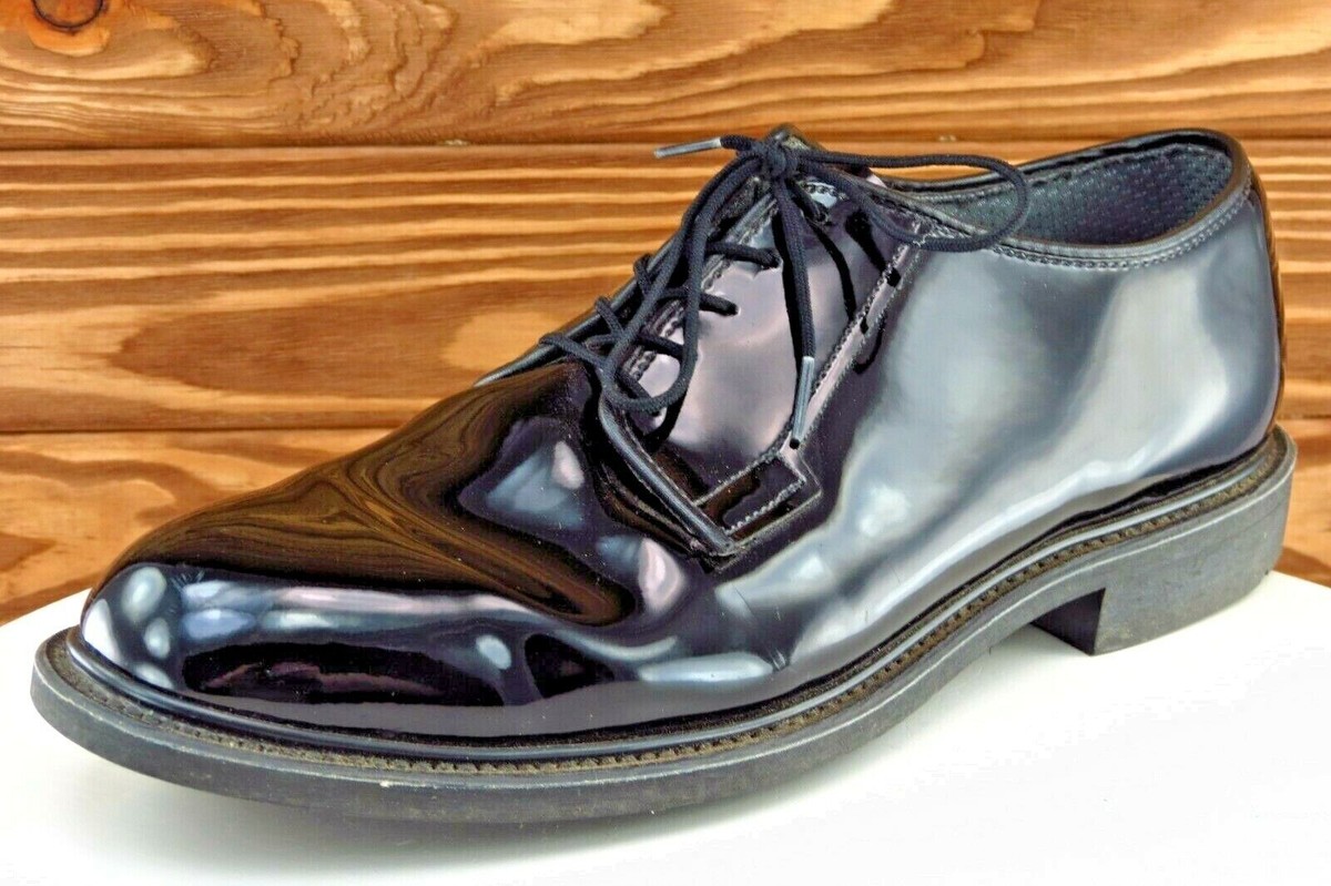 Bates Shoes Sz 11.5 M Almond Toe Black Derby Oxfords  display picture 3