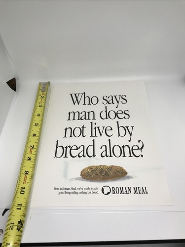 Roman Meal bread commercial Original Vintage ark work for Print Ad - Picture 5 of 9
