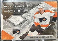 2021-22 Upper Deck Black Diamond Debut Relics Tanner Laczynski Philadelphia