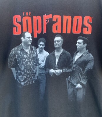 Vintage NWT The Sopranos HBO TV Movie Promo T-shirt Tee Size XL | eBay