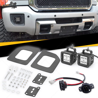 elf bar vape uk CREE LED Pods w/ Foglight Location Brackets For Ford 15-20 F150, 17-20 F250  F350 main image 1