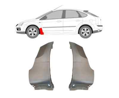 Für Ford Focus 2004 2013 Vorne Kotflügel Reparatur Blech/ Links+Rechts