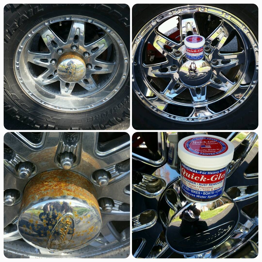 QuickGlo Chrome polish metal cleaner Original formula (8oz/220ml