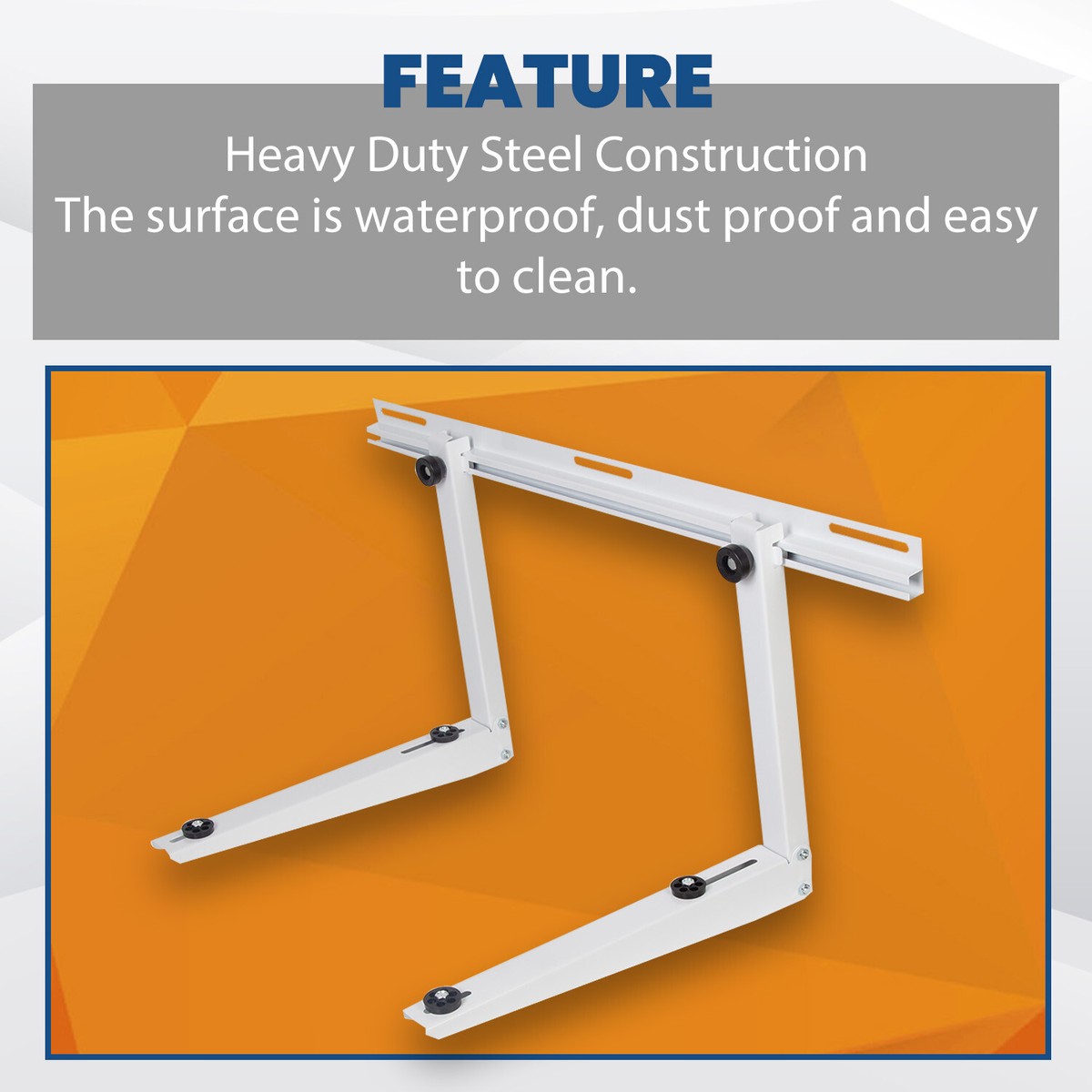 Outdoor Heat Pump Mounting Bracket No Drill 352lb Capacity ARMBRIDGE Mini Split Wall Mounting Bracket High Load Capacity | Foldable 304 Stainless Steel, Vibration-Absorbing (Up To 550 Lbs Each Mini Split Wall Outdoor Heat Pump Mounting Bracket No Drill 352lb Capacity ARMBRIDGE Mini Split Wall Mounting Bracket High Load Capacity | Foldable 304 Stainless Steel, Vibration-Absorbing (Up To 550 Lbs Each Mini Split Wall