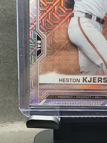 Mega caja Bowman Chrome 2021 refractor Heston Kjerstad Mojo #BCP-166 Orioles - Imagen 5 de 6