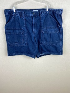52 Denim Side Elastic Cargo Cotton Blue 