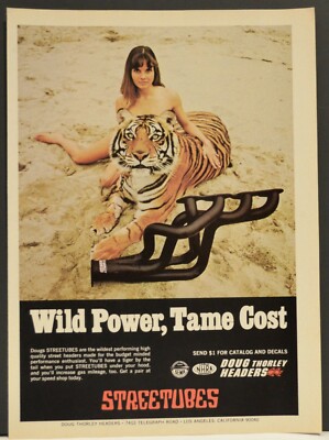 1974 Streetubes Street Headers  Print Ad Tiger