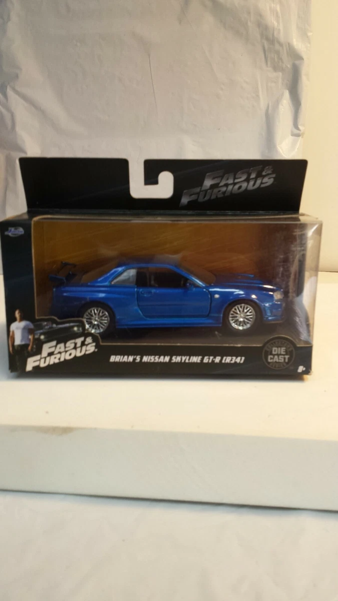 Voiture Miniature Nissan Skyline GT-R (Fast & Furious) 1:32 Jada Toys - Brian O'Conner