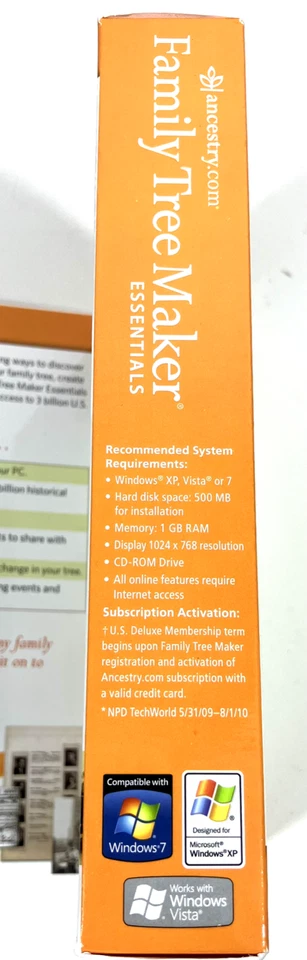 Family Tree Maker Essentials Software Ancestry 2011 New SEALED Windows - Image 4 of 4