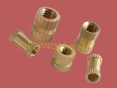 25/100pcs M3 Brass Copper Metric Thread Knurl Insert Nut Outside Diameter 4mm