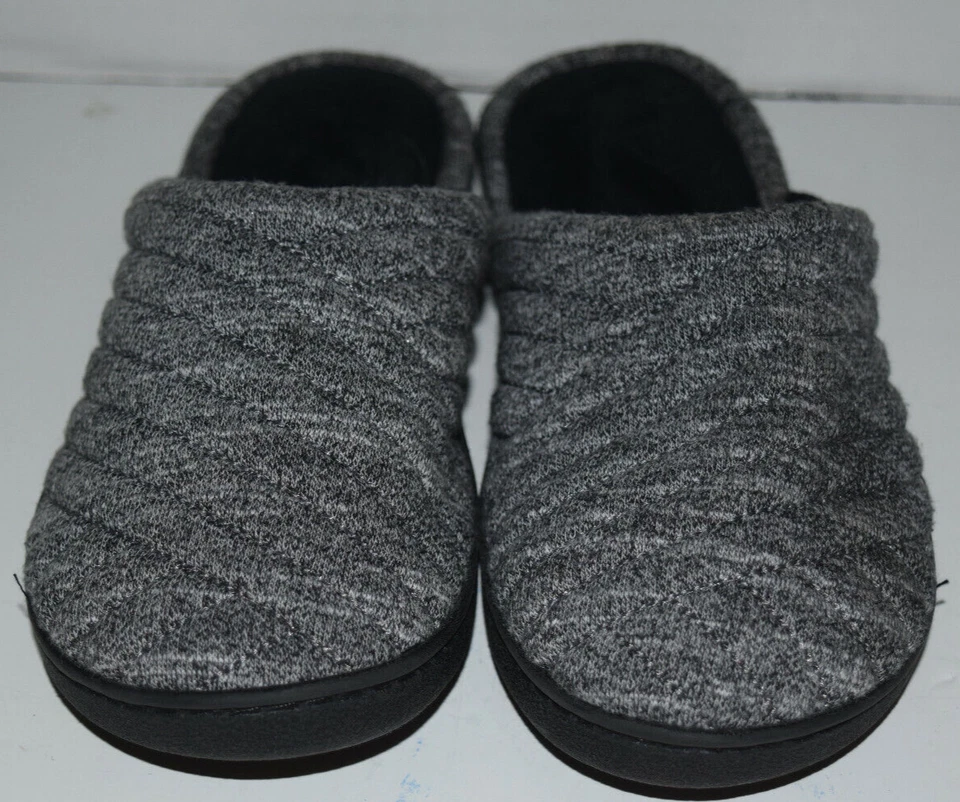 Тапочки сабо Isotoner серые белые черные с улучшенной подушкой на пятке размер 7,5-8 - Изображение 4 из 4