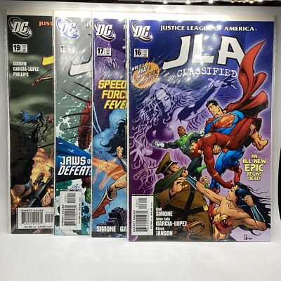 (Lot Of 4) Mar-May 2006 DC Comics JLA Classified Issues #16-19 Bagged & Boarded