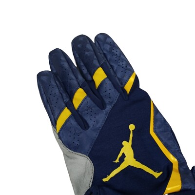 yellow jordan football gloves