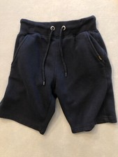 Lee Shorts Boy's Size 8 Navy Blue Fleece Elastic Waist Sweats