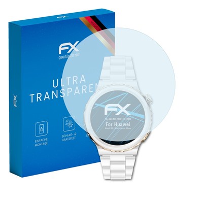 atFoliX 3x Schutzfolie für Huawei Watch GT 3 Pro Ceramic 43mm klar