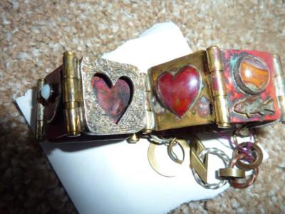 ROBIN LEE BECKER HAND CRAFTED ARTISAN DESIGNER BRACELET- 7 1/2''